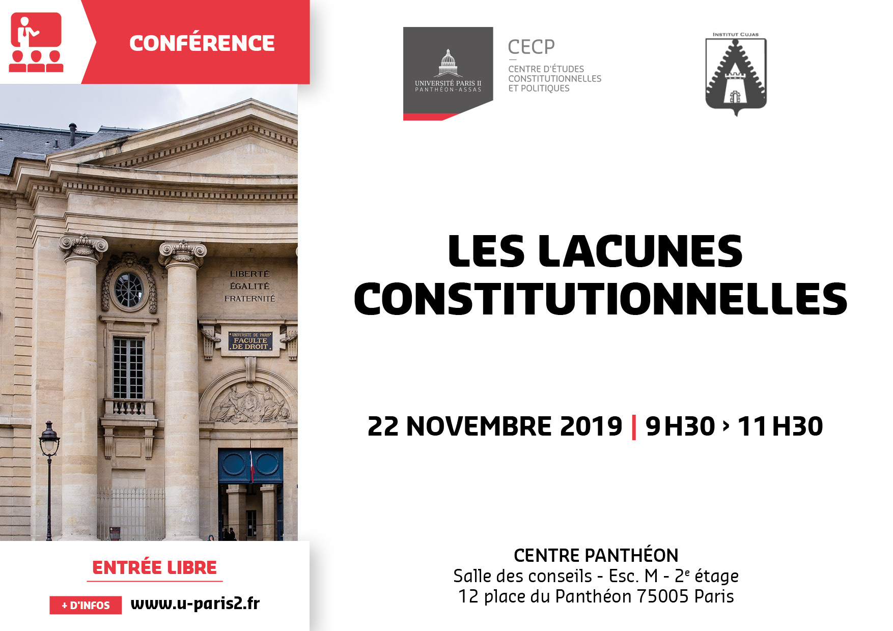 Affiche CECP Les lacunes constitutionnelles