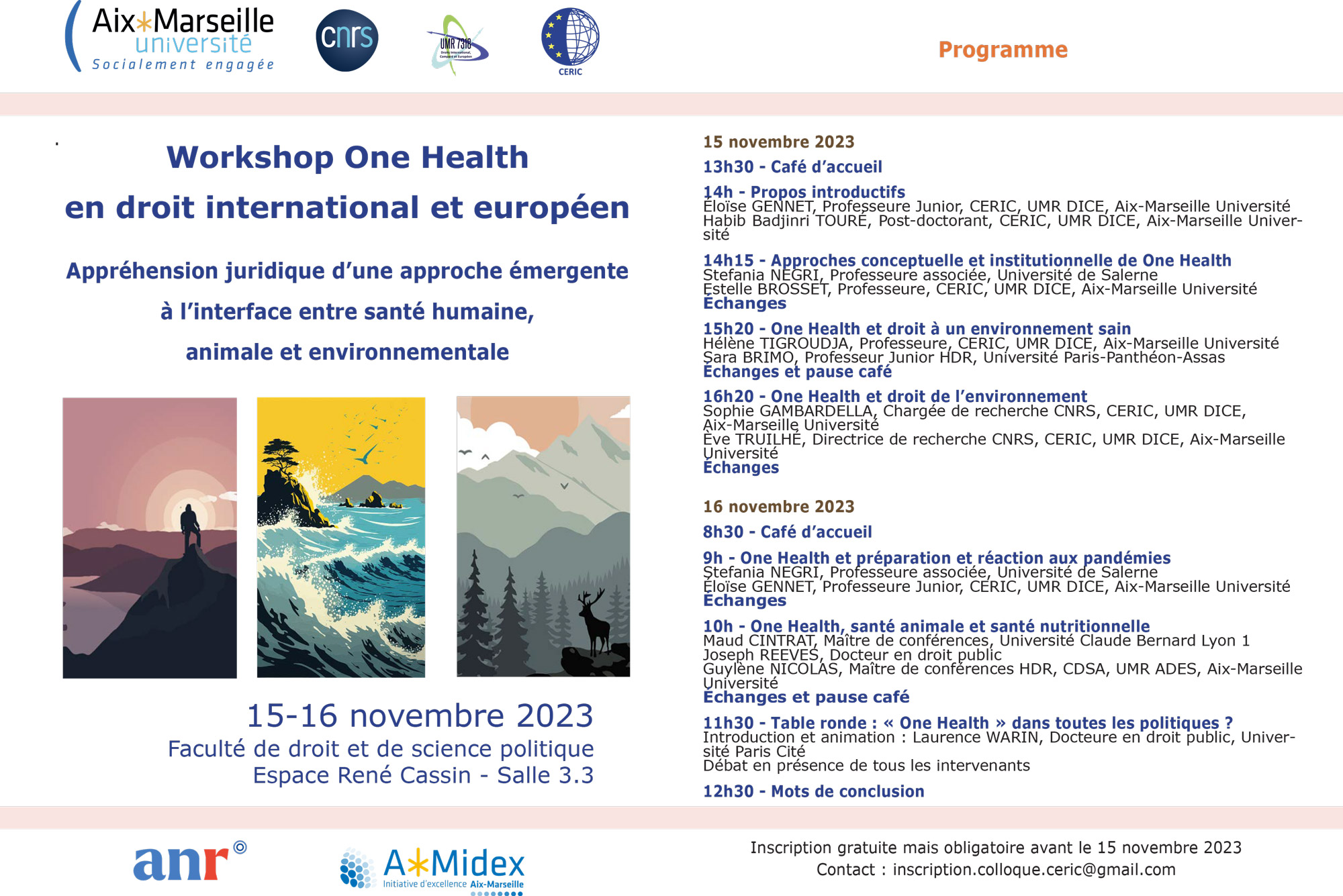 Affiche de la conférence du 15 novembre 2023