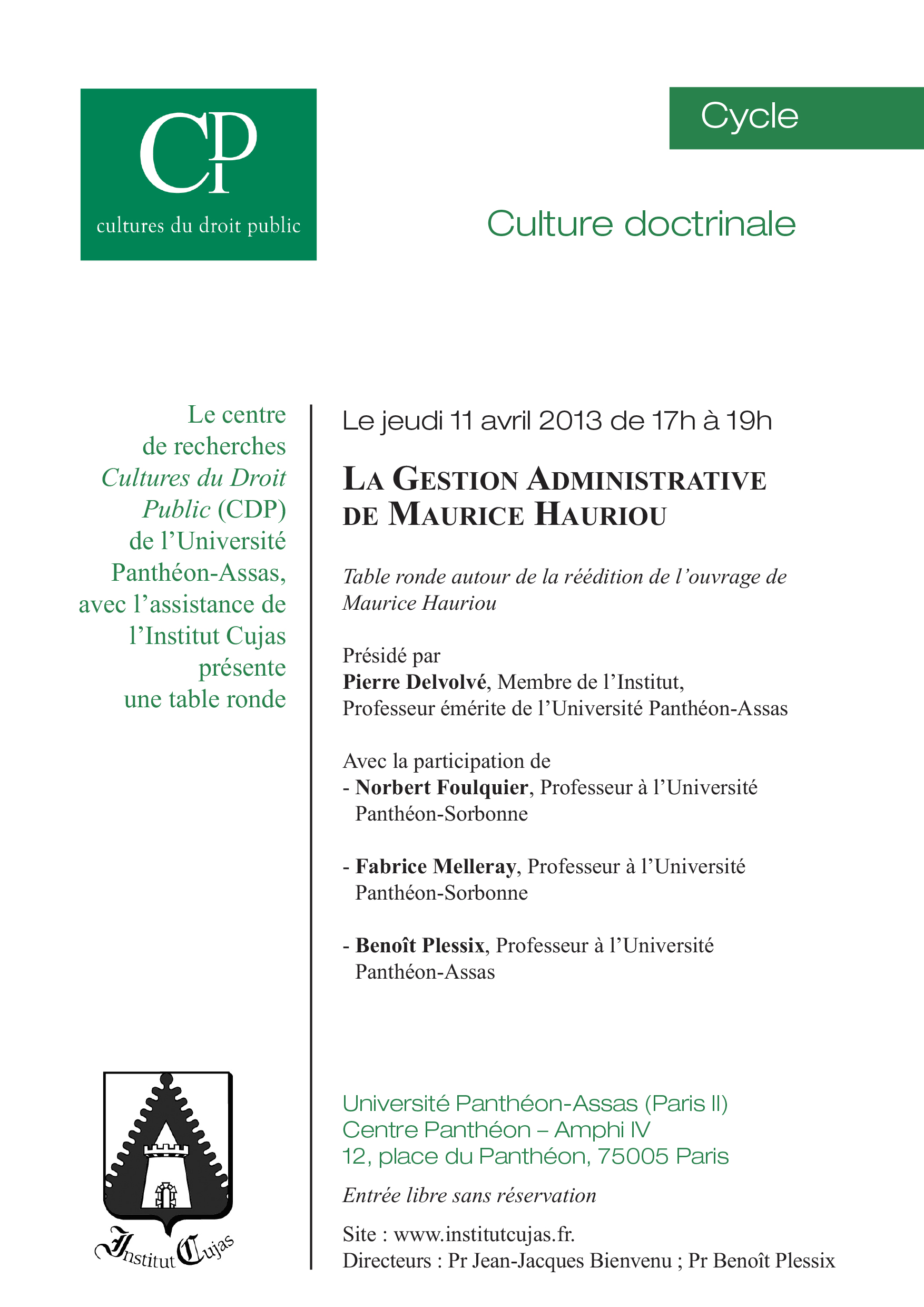 flyer colloque 2013