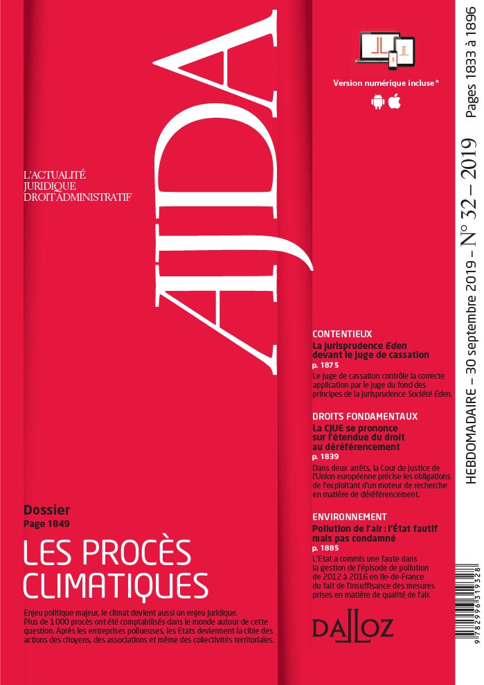 couverture AJDA - numéro 32 couverture AJDA - numéro 32