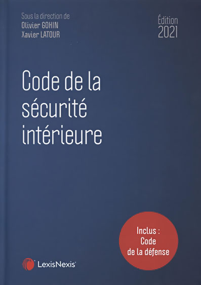 couverture Code de la sécurité intérieure - Edition 2020-2021