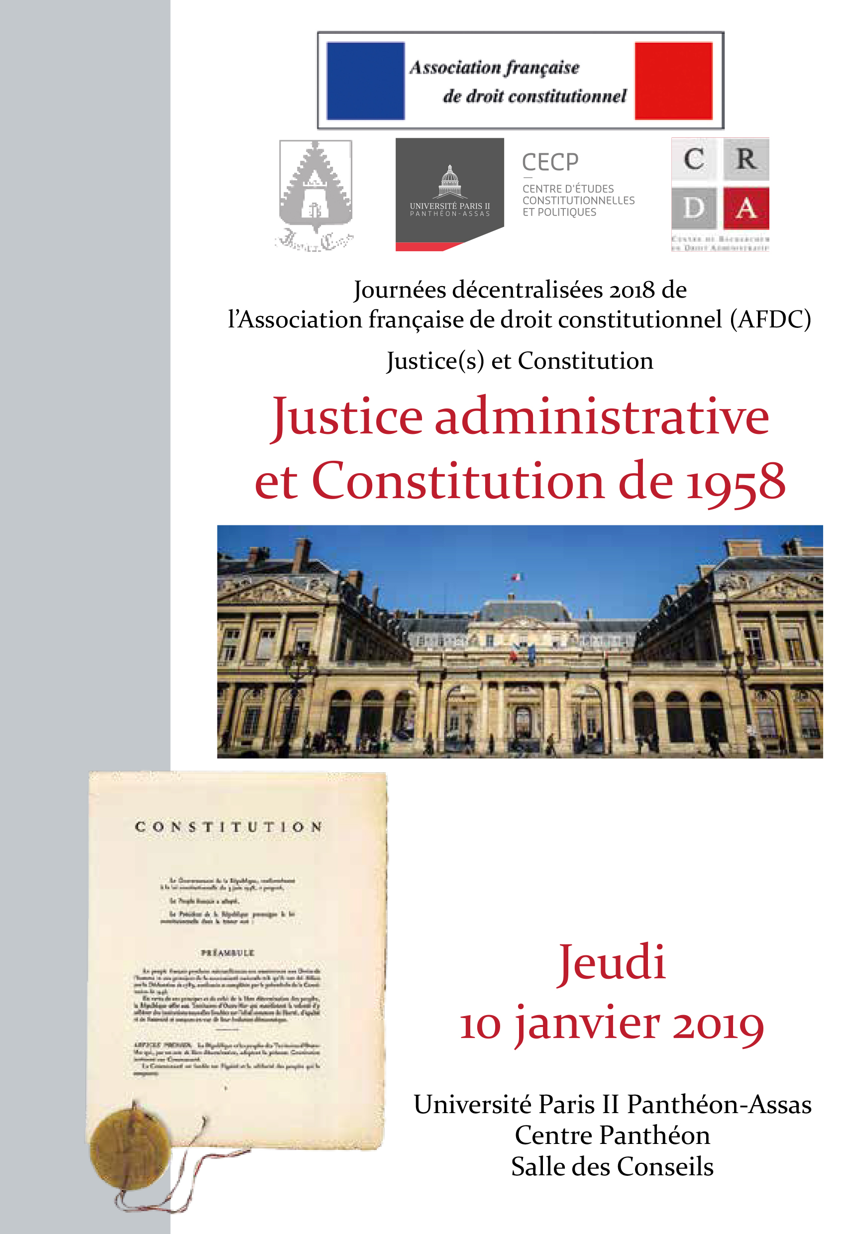 justice administrative et constitution de 1958