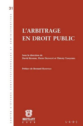 l-arbitrage-en-droit-public - P.DELVOLVE