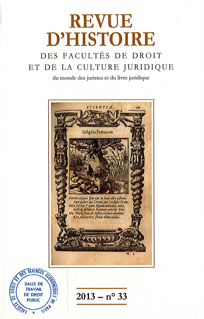 Couverture RHFD n°33 Couverture RHFD n°33