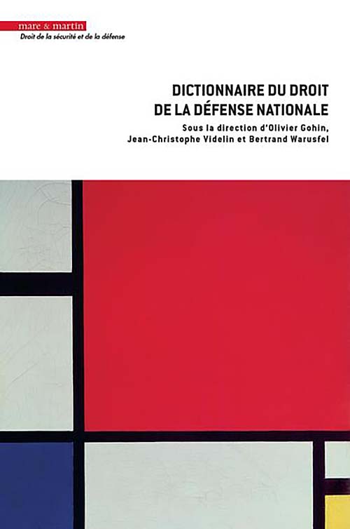 Couverture dictionnaire du droit de la defense nationale